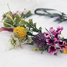 Load image into Gallery viewer, Mudgee florist Mudgee Monkey is a local based florist in the Mudgee Area. Pictured is a  native flower crown