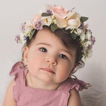 Load image into Gallery viewer, Mudgee florist Mudgee Monkey is a local based florist in the Mudgee Area. Pictured is  pink flower childs full flower crown,