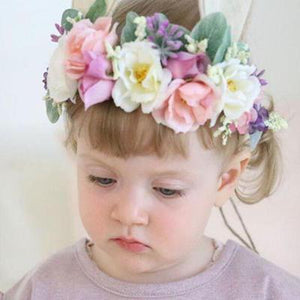 Mudgee florist Mudgee Monkey is a local based florist in the Mudgee Area. Pictured is peach and pink flower childs full flower crown.
