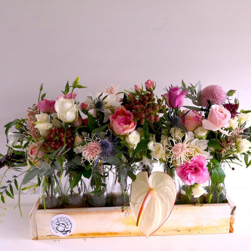 Bottle Blooms -In The Pink
