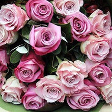Load image into Gallery viewer,  Mudgee florist Mudgee Monkey is a local based florist in the Mudgee Area. Pictured is a generous bouquet row mixed pink roses Valentines day Free delivery and mothers day